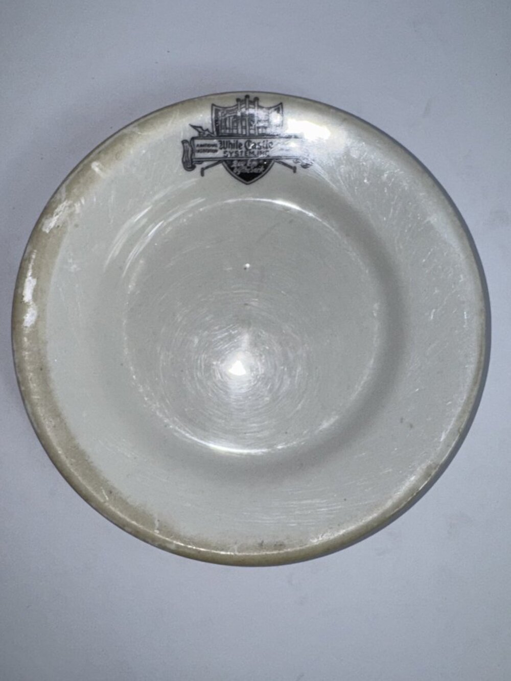 White Castle System, Inc. Ceramic Plate Beaver Falls PA Vintage